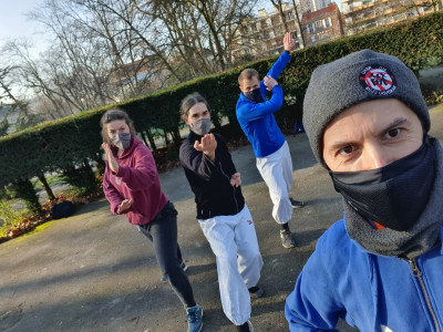 Entrainement au Parc Raspail