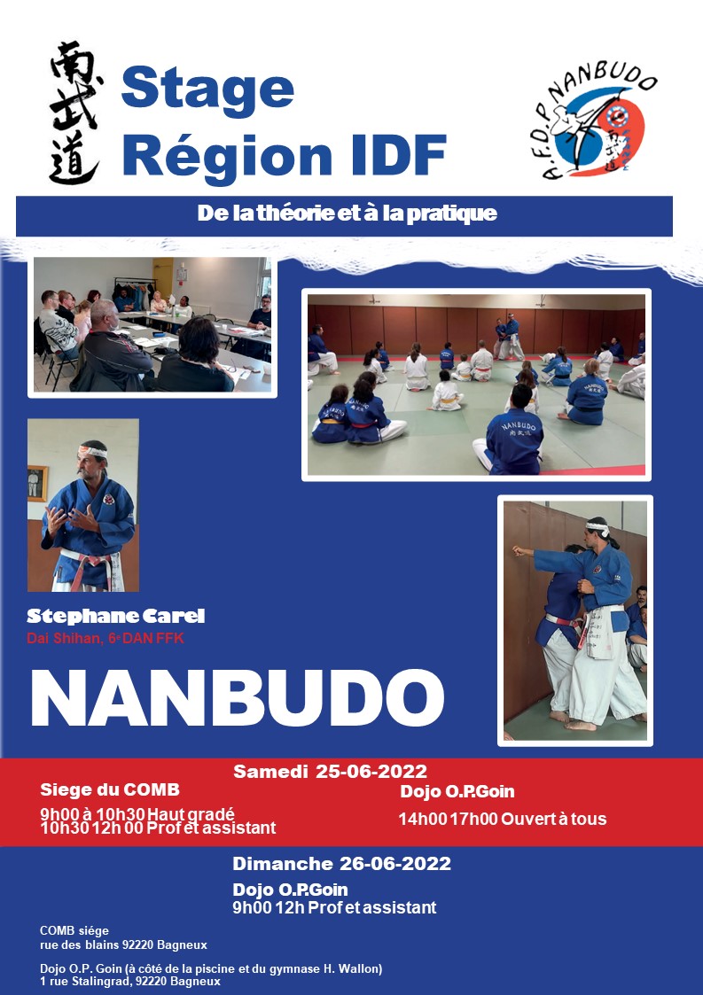 Stage Régional de l'afdp Nanbudo